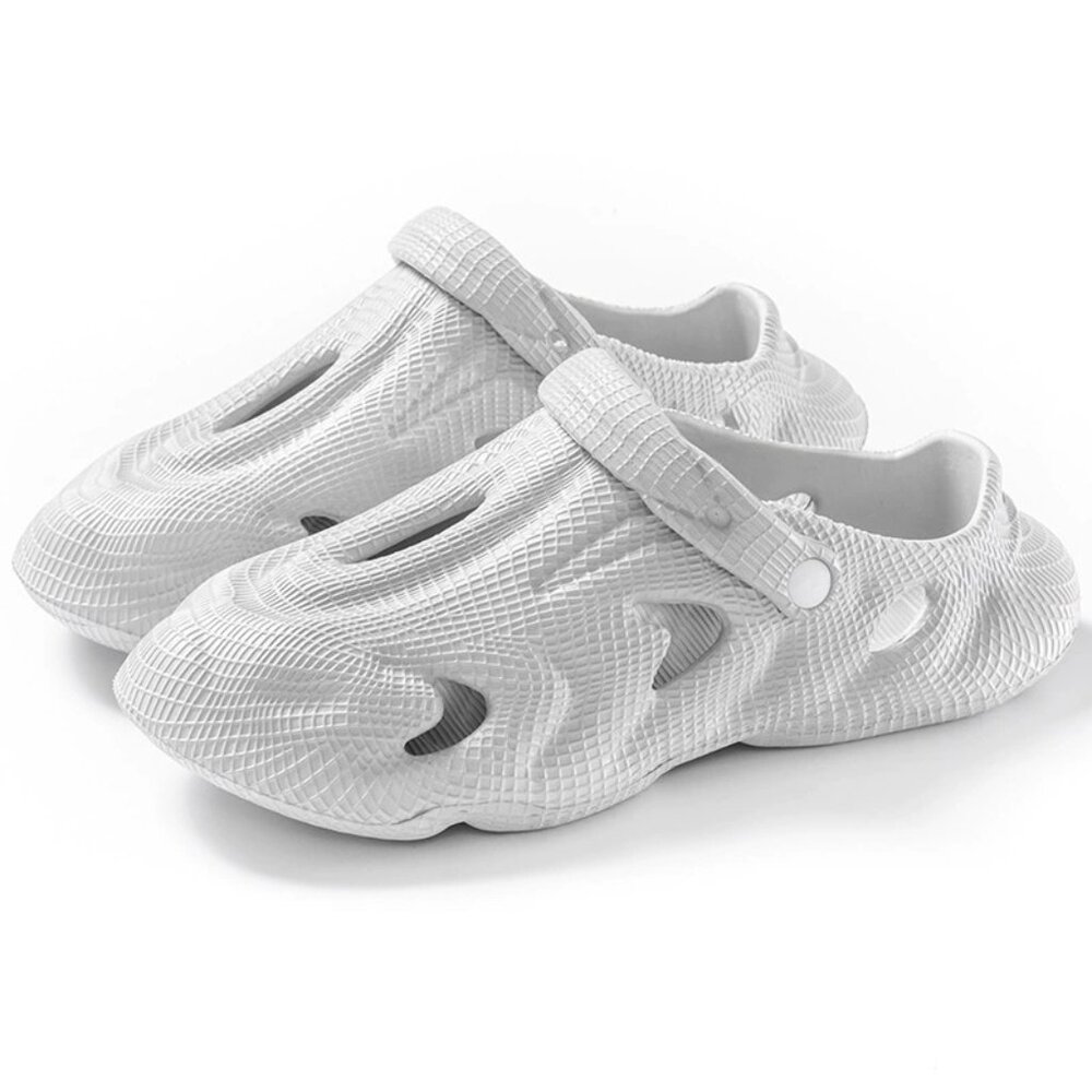 Men's Classic Comfort Clogs - Non-Slip Garden Shoes with Arch Support ~gray